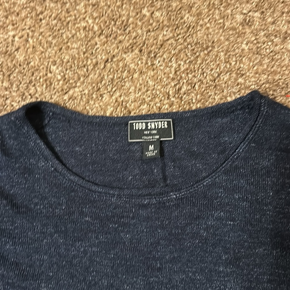 Todd Snyder Italian Yarn Long Sleeve M - Picture 2 of 6
